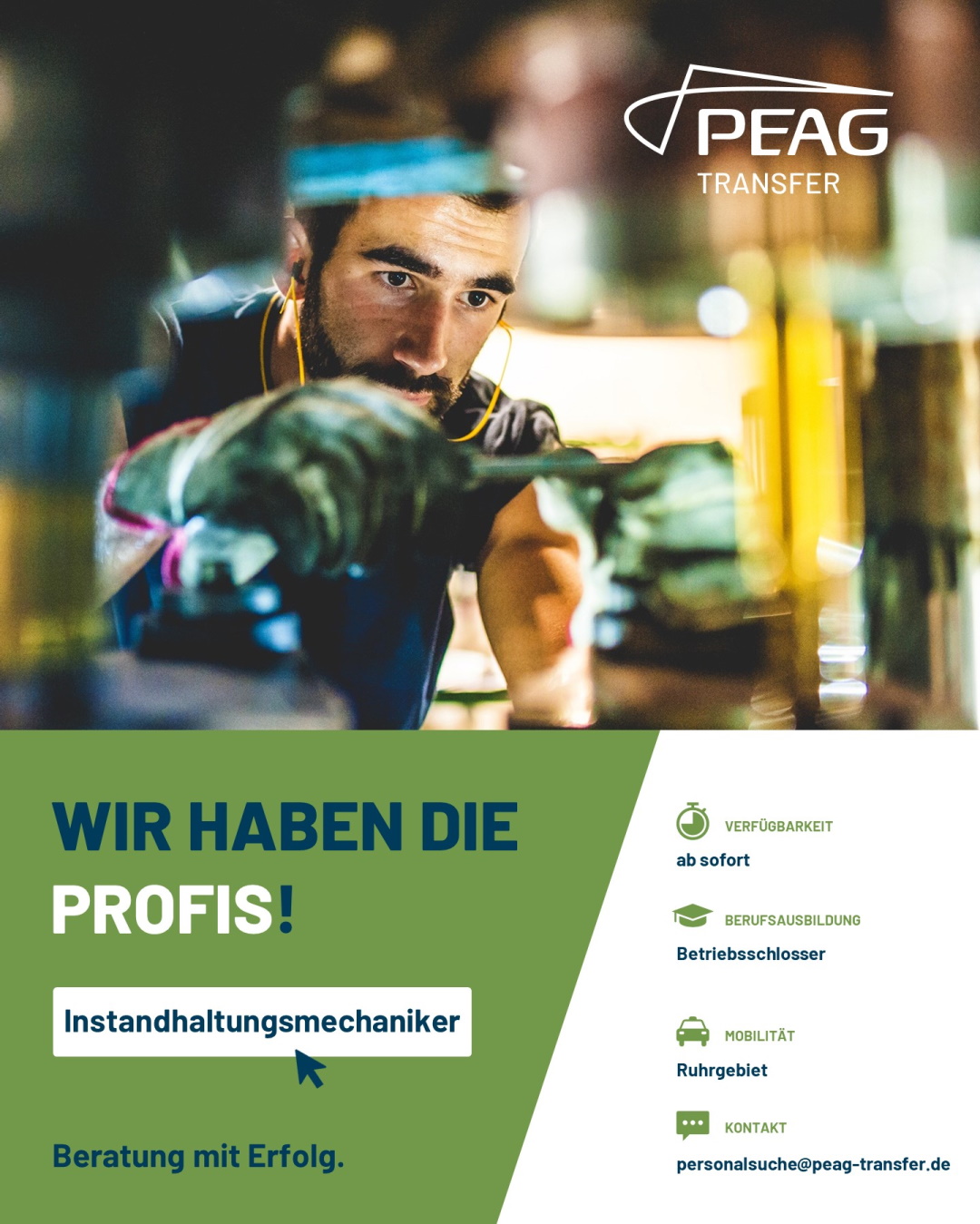 PEAG Transfer - Wir haben die Profis!